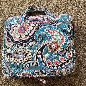 Vera Bradley Blue and Pink Paisley Cosmetic Bag